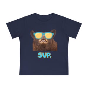 Maglietta per neonati e bambini con orsetto super cool immagine 5