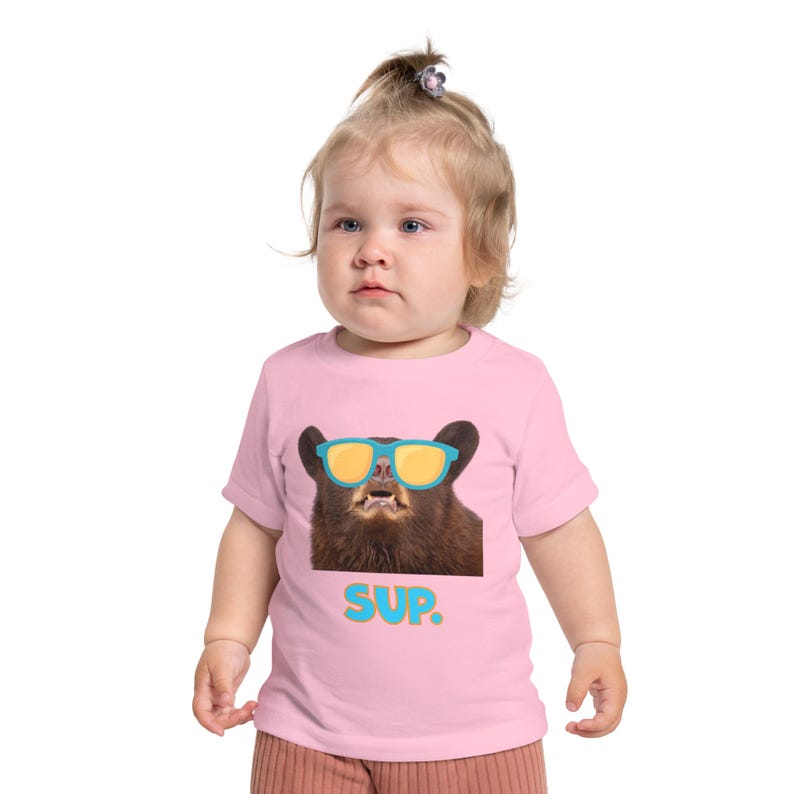 Maglietta per neonati e bambini con orsetto super cool immagine 11