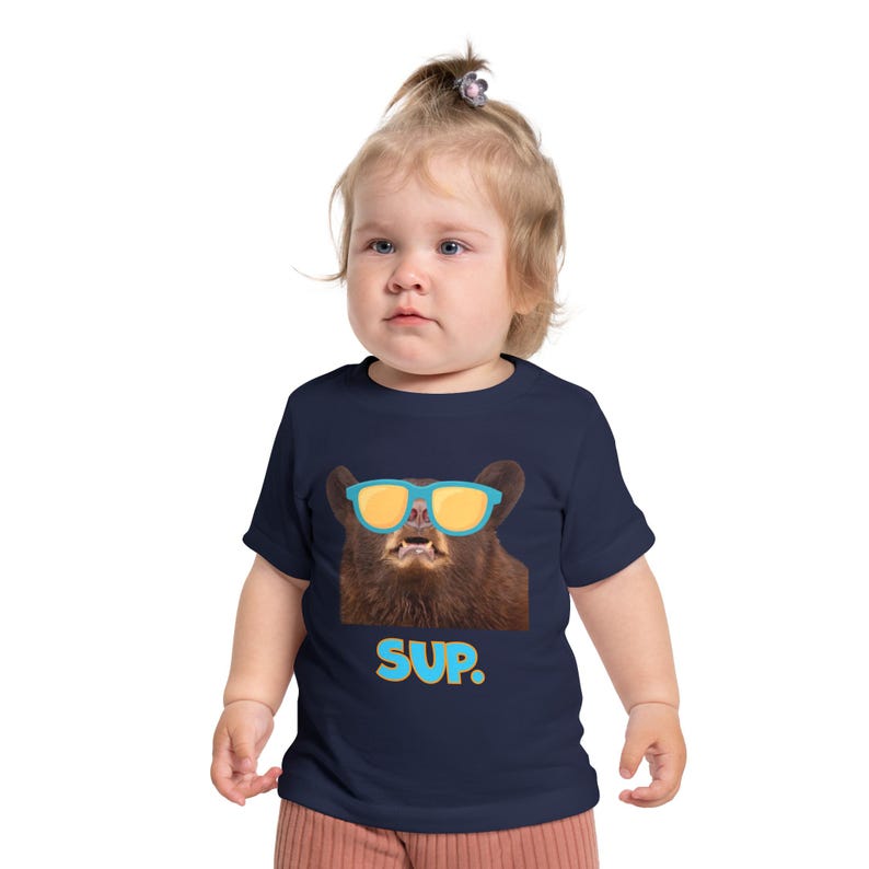 Maglietta per neonati e bambini con orsetto super cool immagine 10