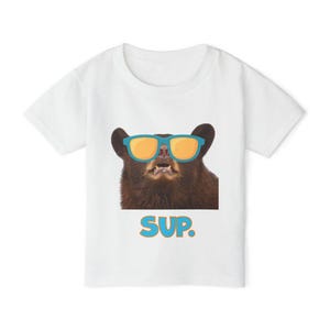 Maglietta per neonati e bambini con orsetto super cool immagine 2