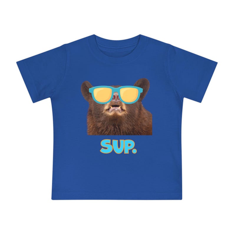 Maglietta per neonati e bambini con orsetto super cool immagine 4