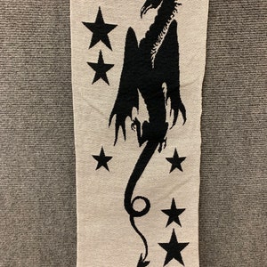 Tapestry dragons, yin yang dragons, dragon tapestry, black and white dragons bild 3