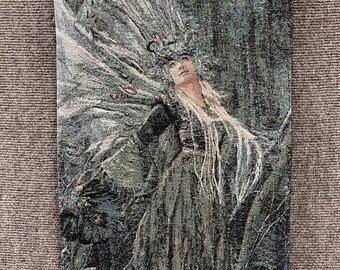 The Dryad. A 13x18 inch tapestry