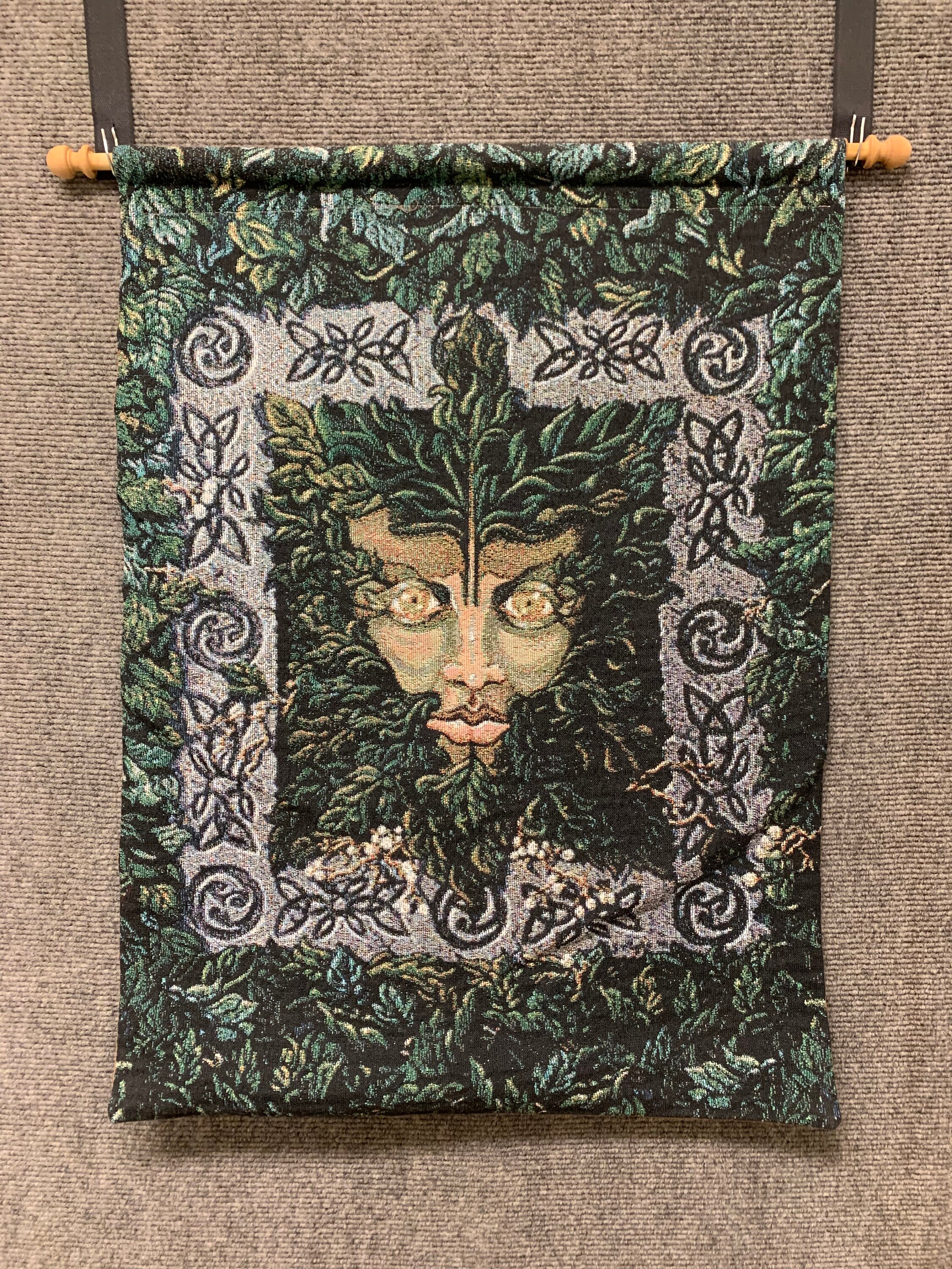 Green Man Tapestry Green Man Wall Hanging Celtic Gods Pagan Tapestry Woven Wall Hanging Tapestry Wall Decor Celtic Wall Decor Etsy Canada
