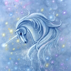 Fantasy mousepad. Unicorn mouse pad. This mythical mouse pad is called Starlight