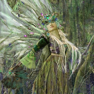 Fantasy mouse pad. Fairy mouse pad. Dryad mousepad.