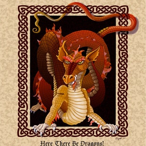 Fantasy mouse pad. dragon mouse pad. dragon art mouse pad