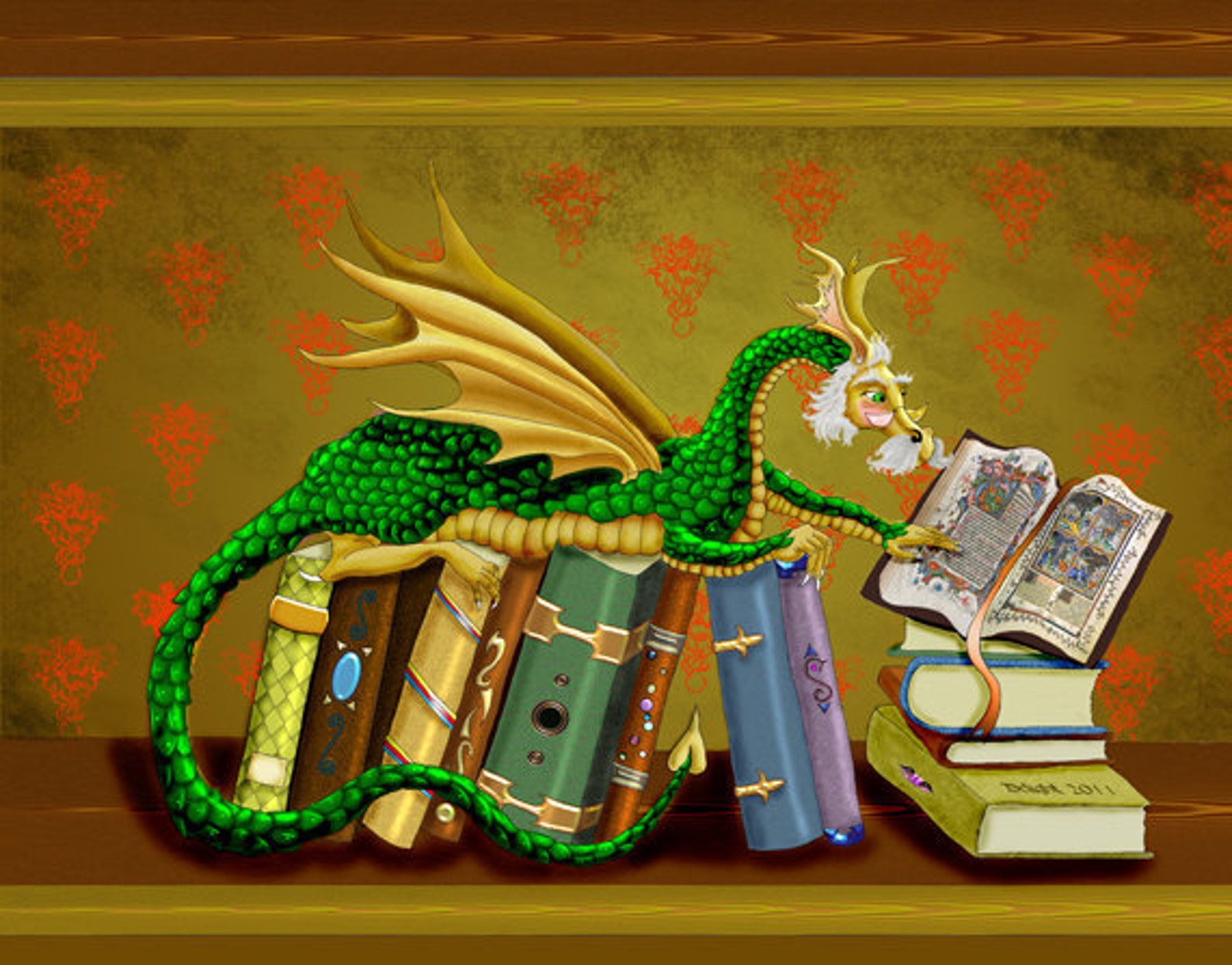 Счастье в подарок дракону 2 часть читать. Книга дракона. Дракон с подарком. Дракон с книжкой. Дракон подарок арт.