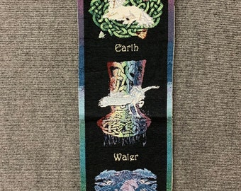 The Elements. A tapestry bell pull