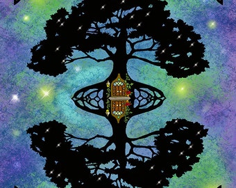 Tree of life, 11x14  print, double matted to a 16x20 frame size, limited edition, hand signed, frame ready, standard size, Celtic tree