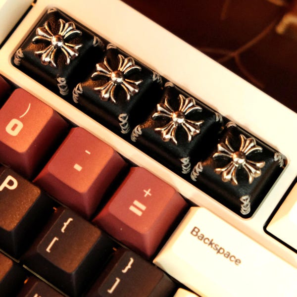 Handmade Leather Artisan Keycap：1U Esc Keycap for Cross-Stem Mechanical Keyboard, Cowhide and Sheepskin Keycap