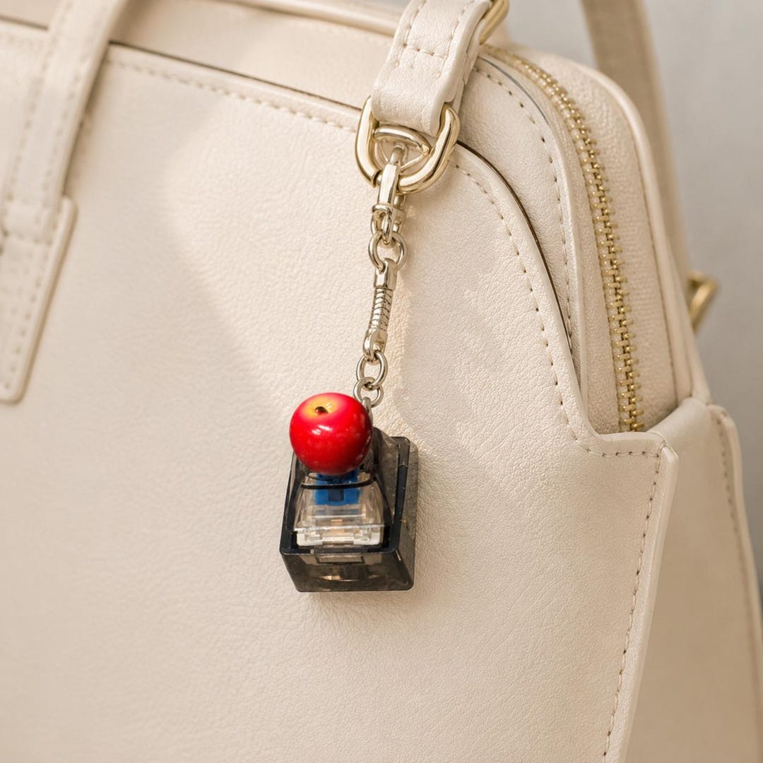Handmade Keyboard Fidget, Clicky Keychain, Fruit Bag Charm, Stress ...