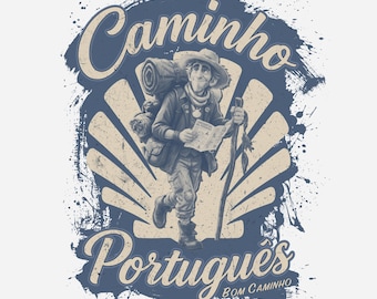 The Pathfinder T-Shirt | Camino Portuguese Pilgrim Tee | Spiritual Traveller Gift | Camino de Santiago Shirt