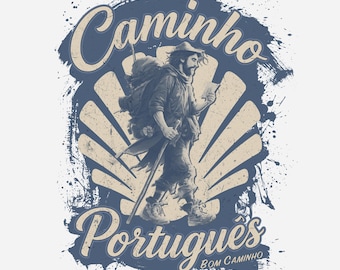Nomad Seeker T-Shirt | Camino Portuguese Pilgrim Tee | Spiritual Traveller Gift | Camino de Santiago Shirt