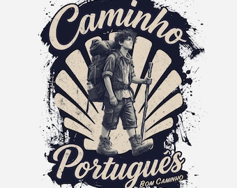 Young Pathfinder T-Shirt | Camino Portuguese Pilgrim Tee | Spiritual Traveller Gift | Camino de Santiago Shirt