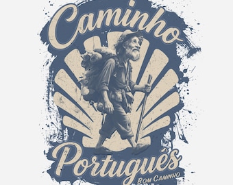 Heritage Walker T-Shirt | Camino Portuguese Pilgrim Tee | Spiritual Traveller Gift | Camino de Santiago Shirt