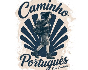 Young Explorer T-Shirt | Camino Portuguese Pilgrim Tee | Spiritual Traveller Gift | Camino de Santiago Shirt