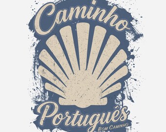 Camino Shell T-Shirt | Camino Portuguese Pilgrim Tee | Spiritual Traveller Gift | Camino de Santiago Shirt