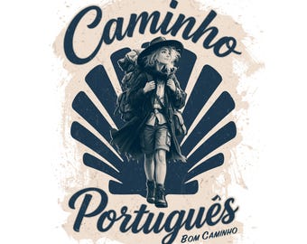 Boho Pilgrim T-Shirt | Camino Portuguese Pilgrim Tee | Spiritual Traveller Gift | Camino de Santiago Shirt