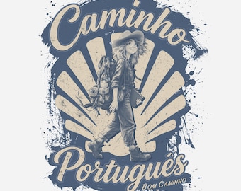 Free Spirit T-Shirt | Camino Portuguese Pilgrim Tee | Spiritual Traveller Gift | Camino de Santiago Shirt