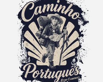 The Pathfinder T-Shirt | Camino Portuguese Pilgrim Tee | Spiritual Traveller Gift | Camino de Santiago Shirt