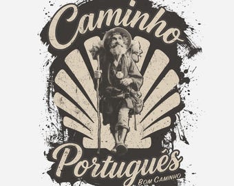 Seelenpilger T-Shirt | Camino Portugiese Pilgrim Tee | Spirituelles Reisendes Geschenk | Camino de Santiago-Shirt