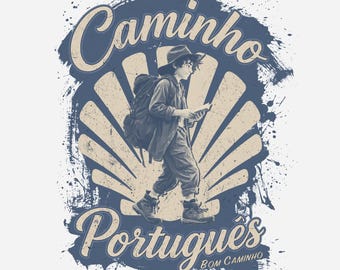 Das Chronist-T-Shirt | Camino Portugiese Pilgrim Tee | Spirituelles Reisendes Geschenk | Camino de Santiago-Shirt