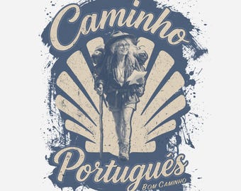 Wayfinder T-Shirt | Camino Portuguese Pilgrim Tee | Spiritual Traveller Gift | Camino de Santiago Shirt