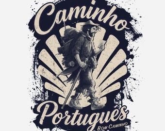 Nomad Seeker T-Shirt | Camino Portuguese Pilgrim Tee | Spiritual Traveller Gift | Camino de Santiago Shirt
