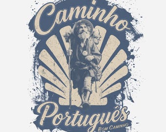 Soul Pilgrim T-Shirt | Camino Portuguese Pilgrim Tee | Spiritual Traveller Gift | Camino de Santiago Shirt