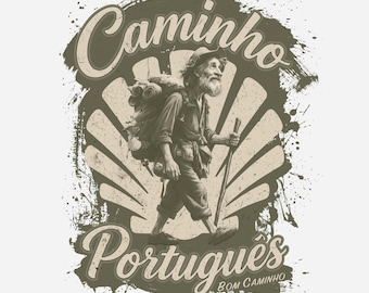 Heritage Walker T-Shirt | Camino Portuguese Pilgrim Tee | Spiritual Traveller Gift | Camino de Santiago Shirt