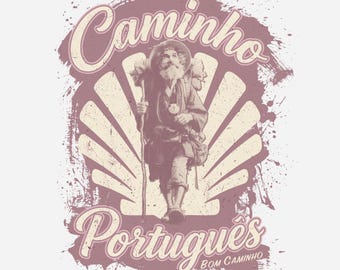 Seelenpilger T-Shirt | Camino Portugiese Pilgrim Tee | Spirituelles Reisendes Geschenk | Camino de Santiago-Shirt