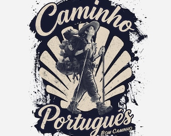 Nomad Muse T-Shirt | Camino Portuguese Pilgrim Tee | Spiritual Traveller Gift | Camino de Santiago Shirt