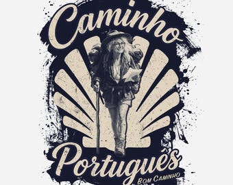 Wayfinder T-Shirt | Camino Portuguese Pilgrim Tee | Spiritual Traveller Gift | Camino de Santiago Shirt