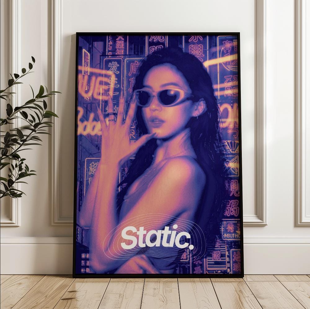 Static X Poster - Etsy