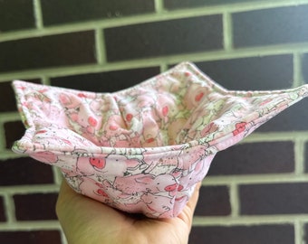 Comfortable Microwave Bowl Cozy -  Custom Design Cozies | Unique Gift for Enthusiast, Friends, & Birthdays - Pigs farmer hog 4h bacon