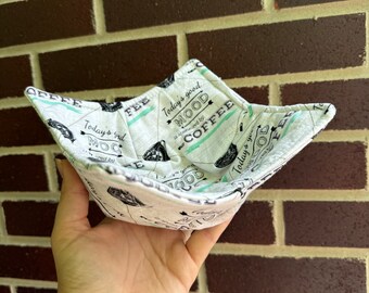 Comfortable Microwave Bowl Cozy -  Custom Design Cozies | Unique Gift for Enthusiast, Friends, & Birthdays - todays good mood coffee lover