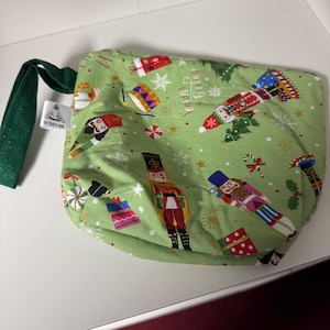 Project Bag for Knitting | Crochet | Embroidery | Cross Stitch | Sewing | Christmas holiday nutcracker