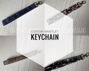 Grab Bag Mystery Wristlet keychain / key fob / bracelet key chain / geeky lanyard / pop culture keychian / nerdy wristlet