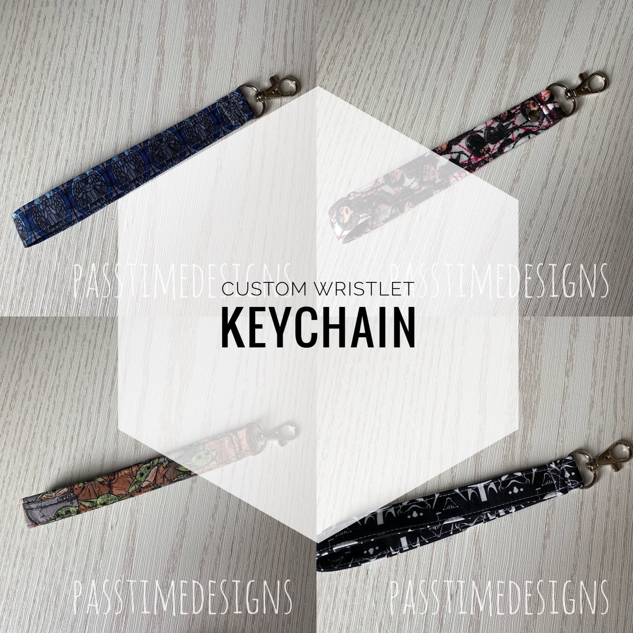 Grab Bag Mystery Wristlet Keychain / Key Fob / Bracelet Key Chain ...