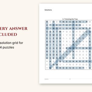 An answer key page with highlighted words