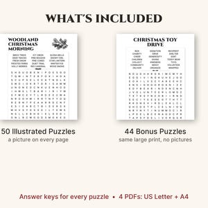 What is included: the illustrated book and the bonus puzzles