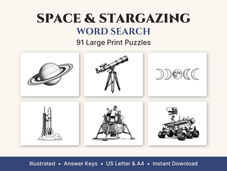 Cover collage of the illustrated puzzle pages