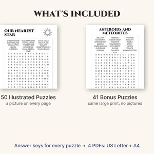What is included: the illustrated book and the bonus puzzles