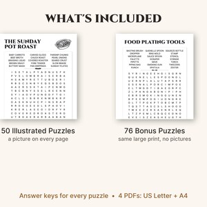 What is included: the illustrated book and the bonus puzzles