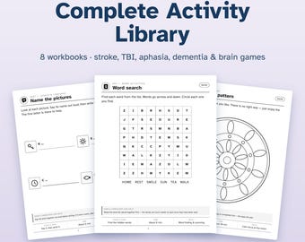 Complete Large Print Activity Library | 8 Workbooks, 900+ Pages (PDF Download)