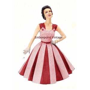 Plus Size (or any size) Vintage 1949 Dress Sewing Pattern - PDF - Pattern No 3 Nora