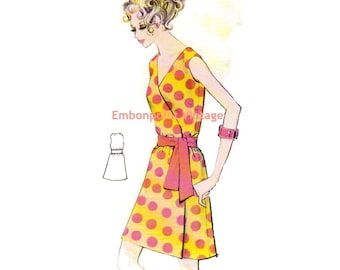 Plus Size (or any size) Vintage 1969 Dress Pattern - PDF - Pattern No 173 Lena