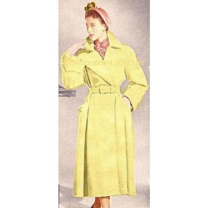 Plus Size (or any size) Vintage 1949 Jacket Sewing Pattern - PDF - Pattern No 69 Genevieve