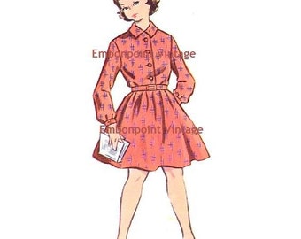 Plus Size (or any size) Vintage 1950s Dress Pattern - PDF - Pattern No 147 Juanita